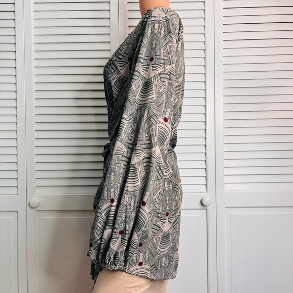 MELISSA MCCARTHY Seven Geometric Print Tunic Blouse Size 2X - Picture 4 of 8